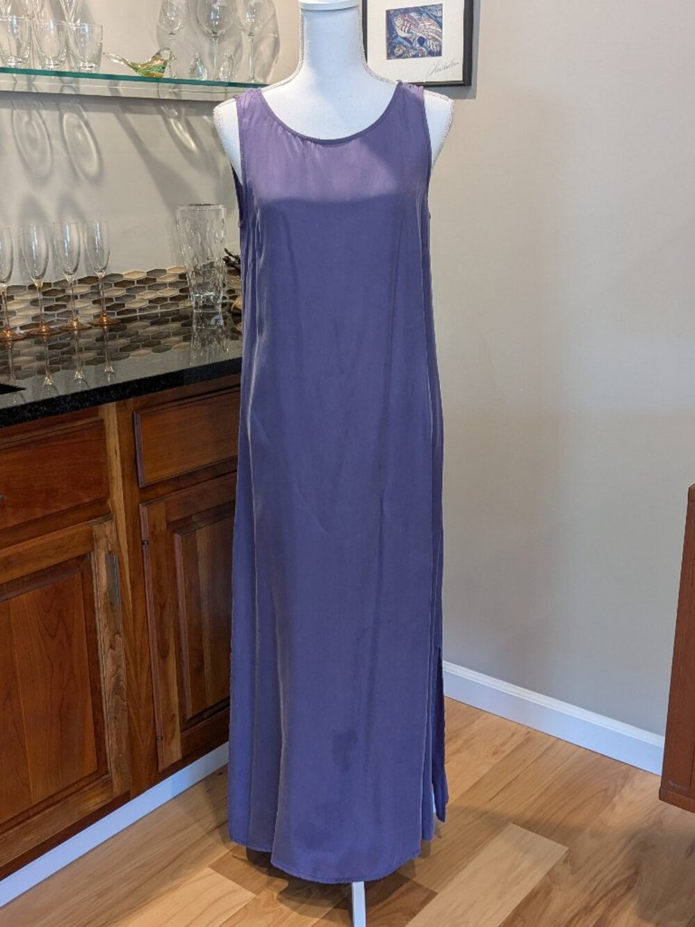 Liz Claiborne Vintage Purple Sheath Maxi Dress Jacket 2pc Set Size 6 Formal